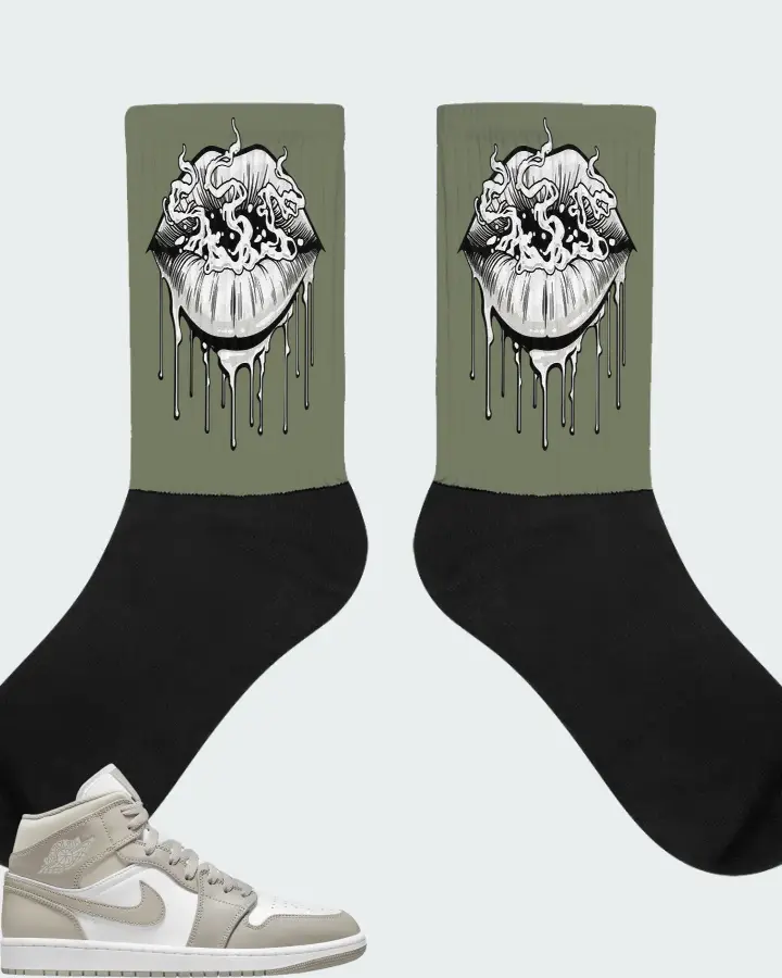 Socks in Olive