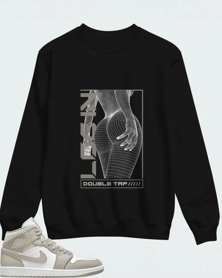 Sweatshirt in Black