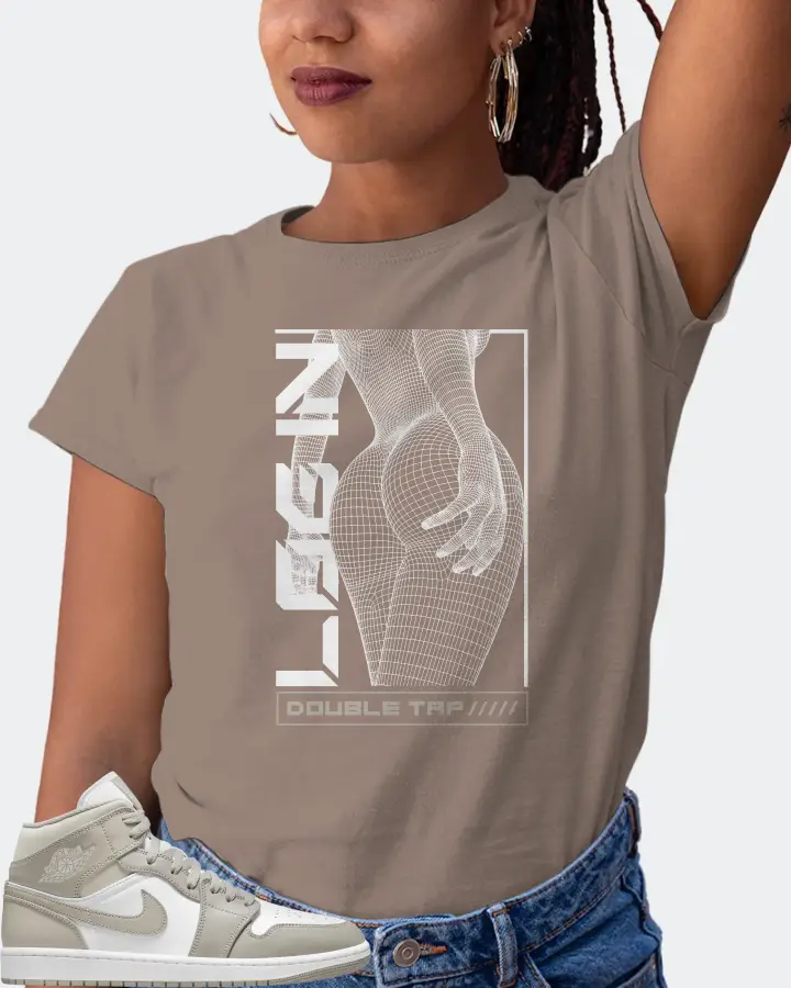 Jordan 1 Mid Sneaker Matching Pebble T-Shirt (LOGIN) - View 5