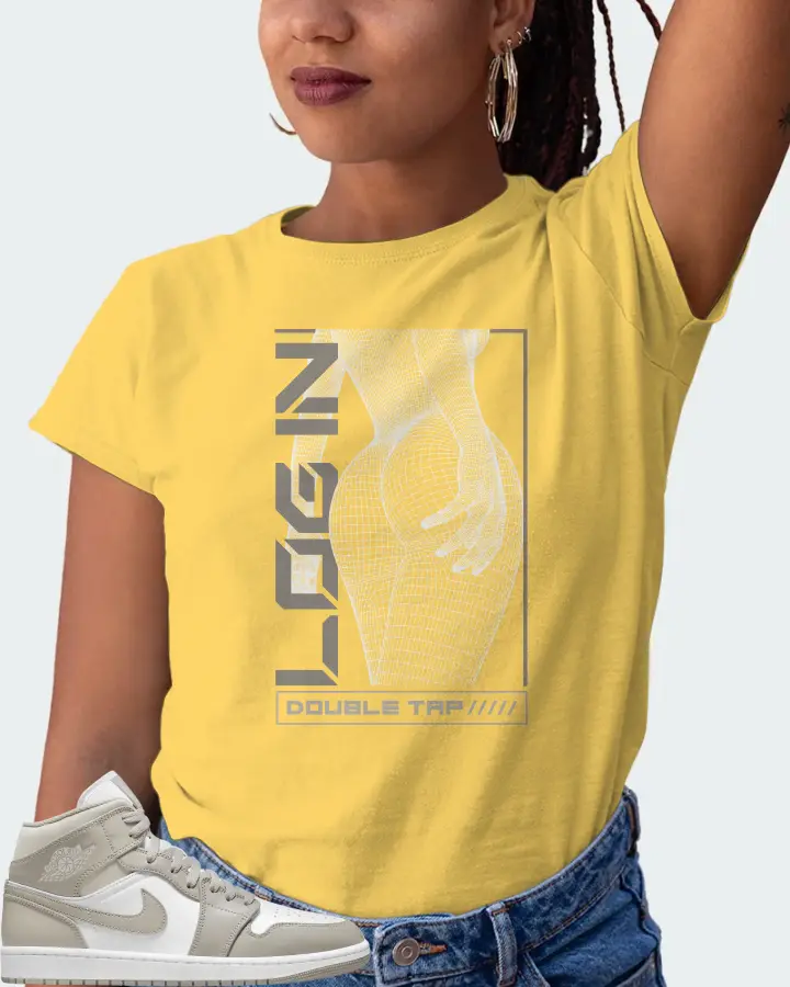 Jordan 1 Mid Sneaker Matching Yellow T-Shirt (LOGIN) - View 5