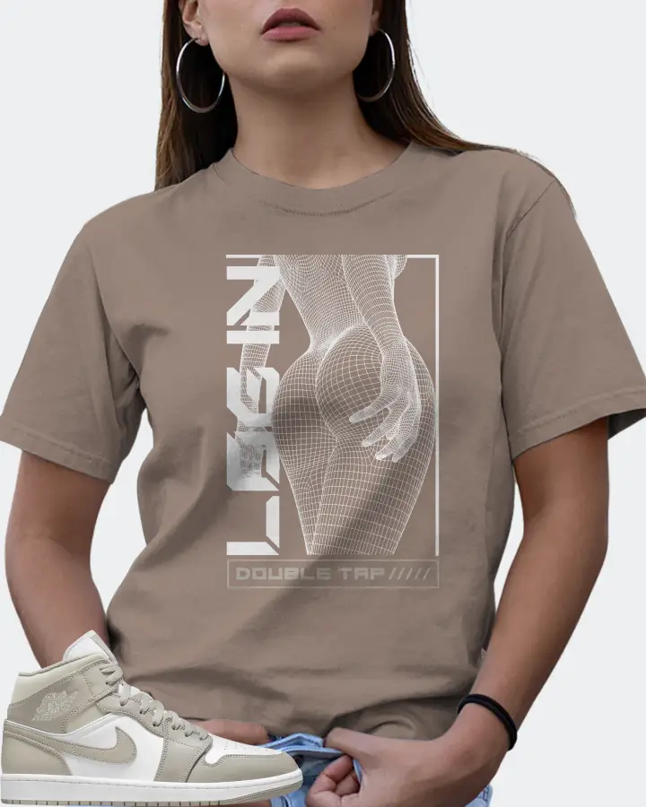 Jordan 1 Mid Sneaker Matching Pebble T-Shirt (LOGIN) - View 7