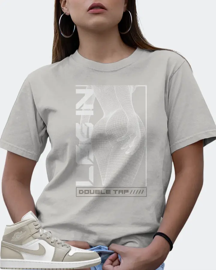 Jordan 1 Mid Sneaker Matching Grey T-Shirt (LOGIN) - View 7