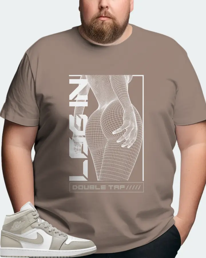 Jordan 1 Mid Sneaker Matching Pebble T-Shirt (LOGIN) - View 8