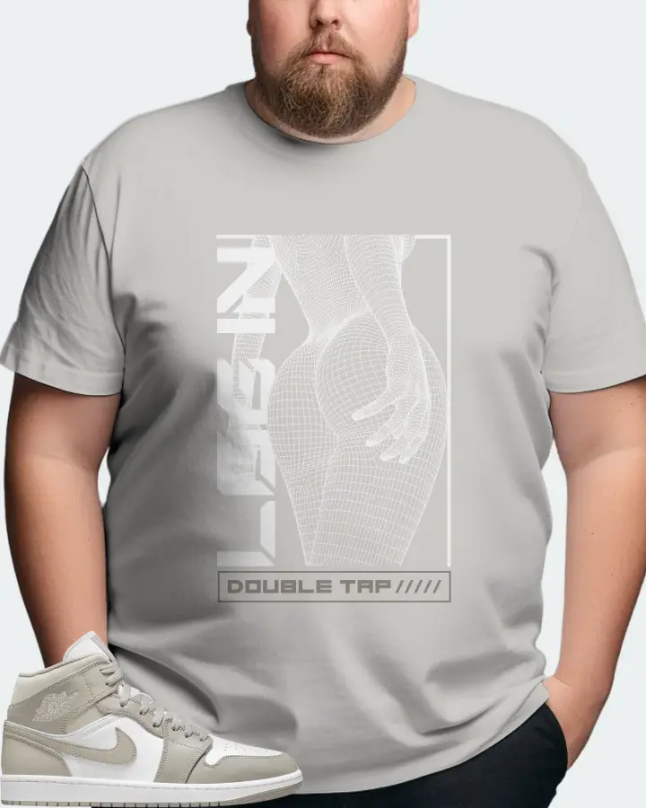 Jordan 1 Mid Sneaker Matching Grey T-Shirt (LOGIN) - View 8