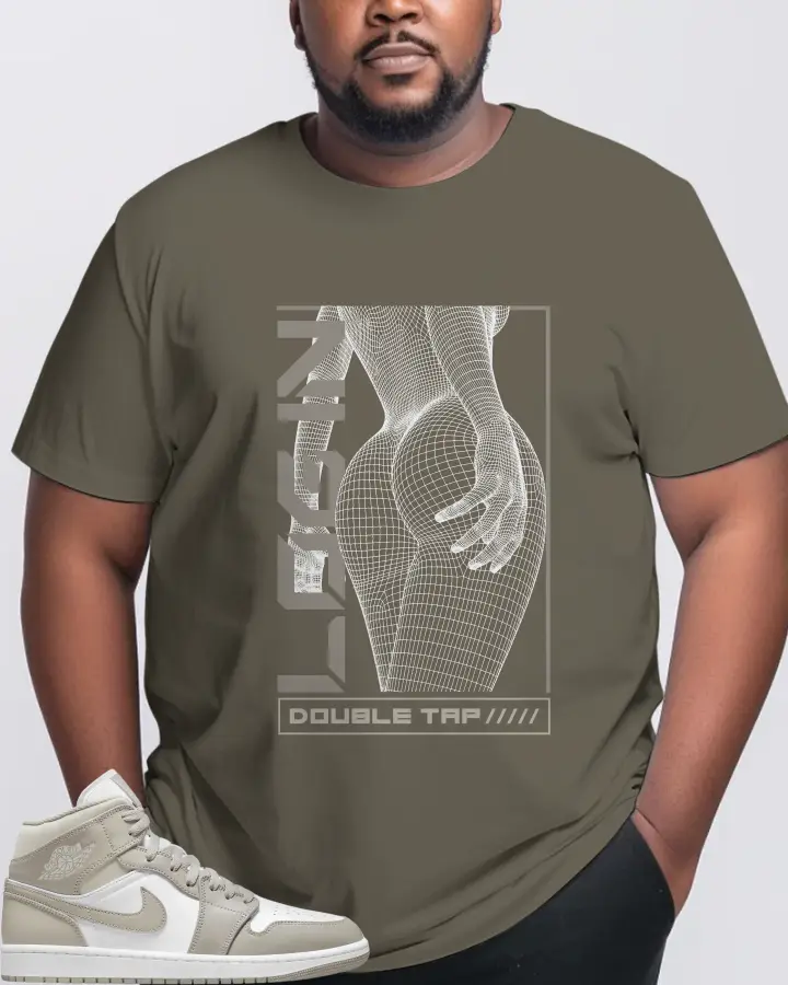 Jordan 1 Mid Sneaker Matching Army T-Shirt (LOGIN) - View 10