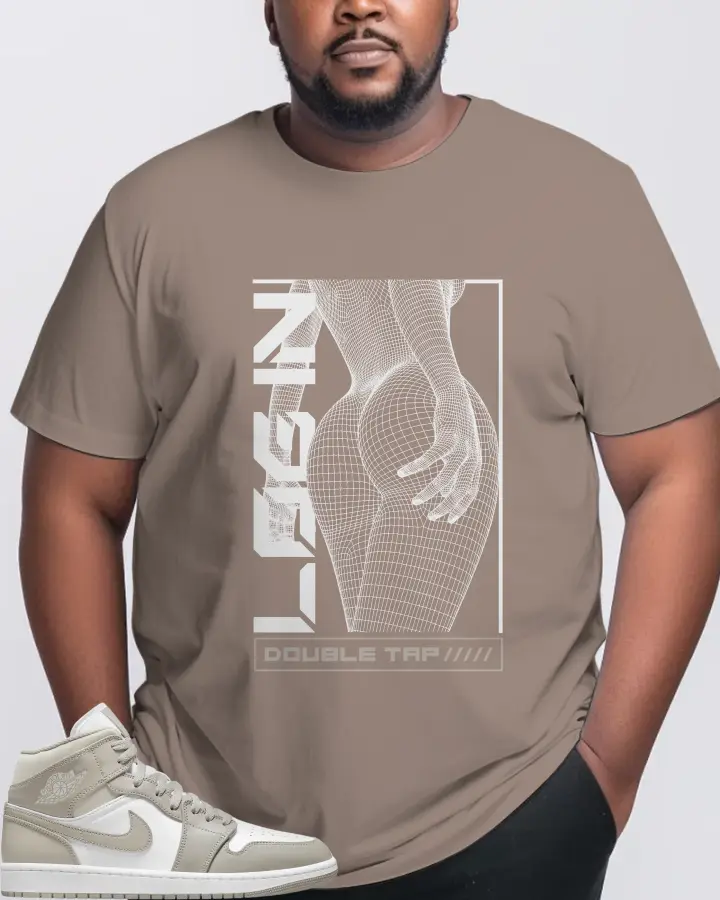 Jordan 1 Mid Sneaker Matching Pebble T-Shirt (LOGIN) - View 10
