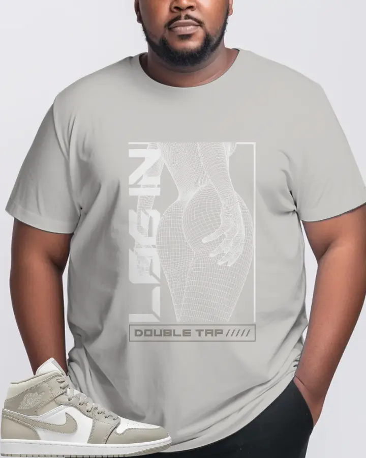 Jordan 1 Mid Sneaker Matching Grey T-Shirt (LOGIN) - View 10