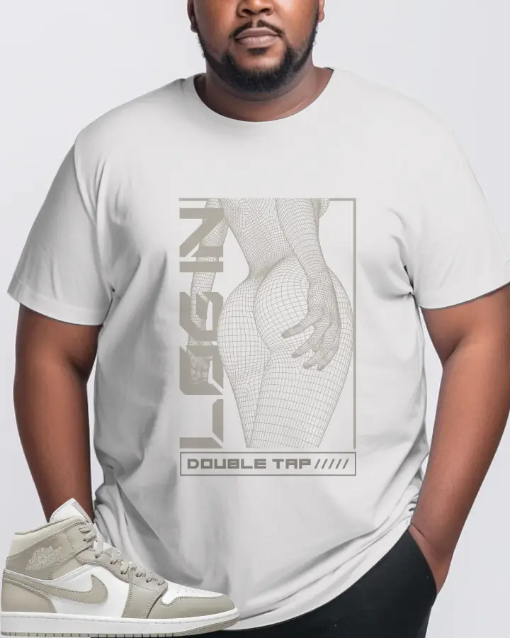 Jordan 1 Mid Sneaker Matching White T-Shirt (LOGIN) - View 10