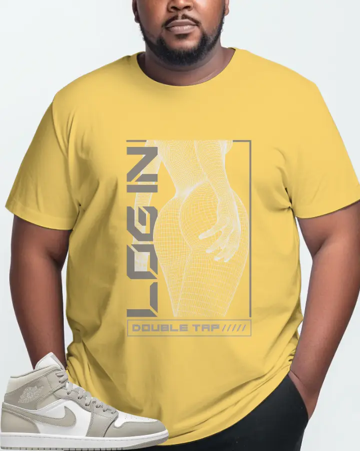 Jordan 1 Mid Sneaker Matching Yellow T-Shirt (LOGIN) - View 10