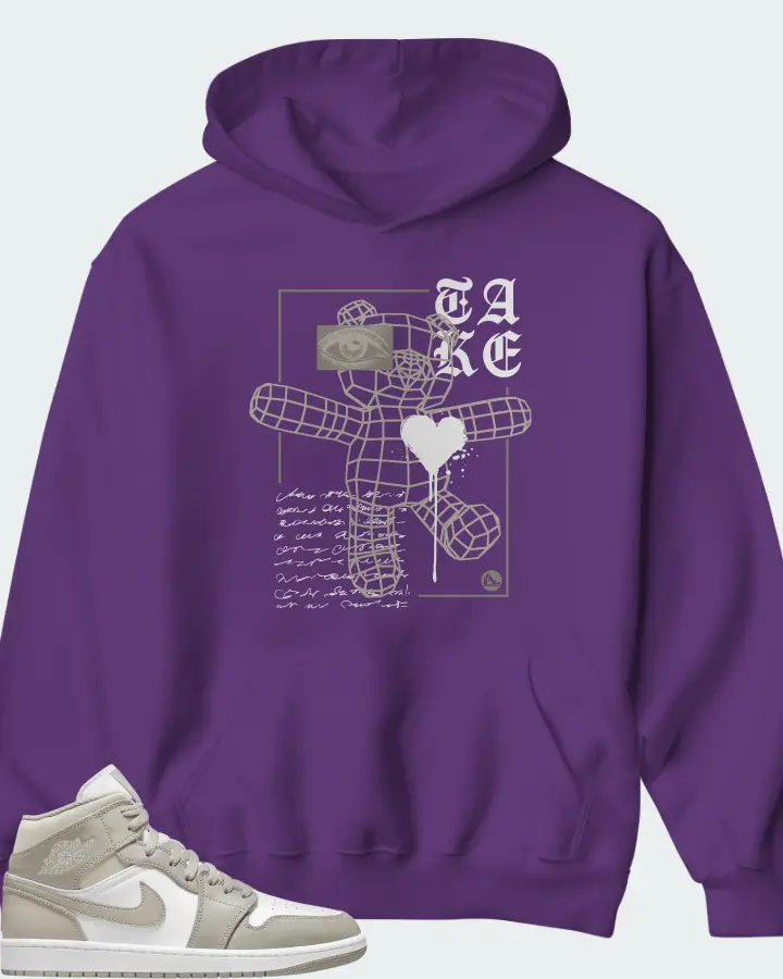 Hoodie in Purple