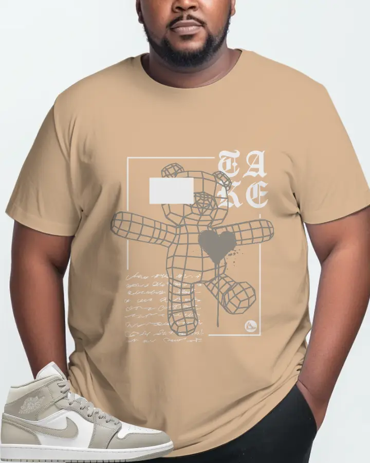 Jordan 1 Mid Sneaker Matching Cream T-Shirt (TAKE) - View 10