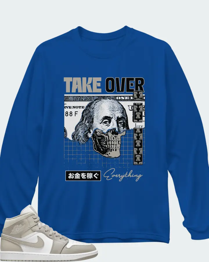 Long Sleeve T-Shirt in Royal Blue