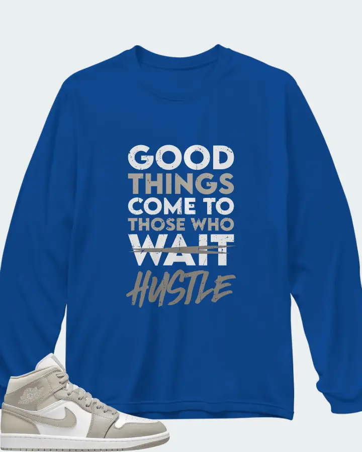 Long Sleeve T-Shirt in Royal Blue