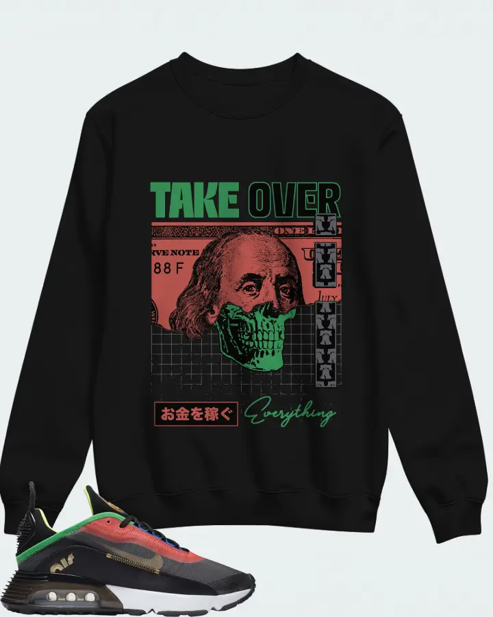 Sweatshirt in Black