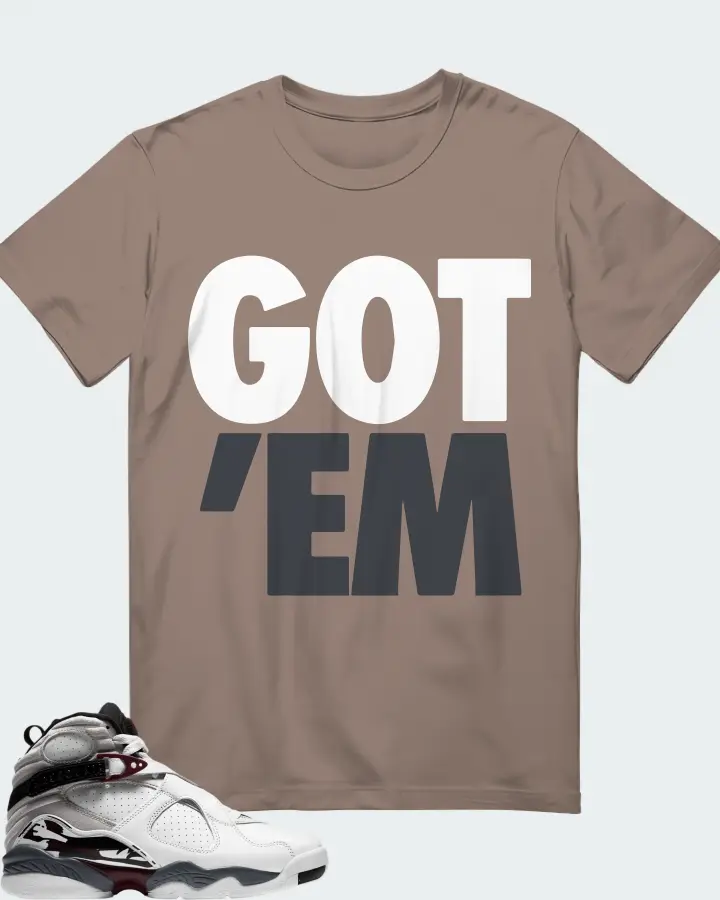 Jordan 8 Retro Sneaker Matching Pebble T-Shirt - Got Em