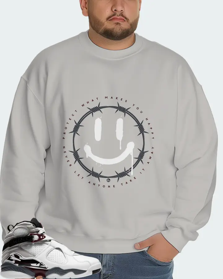 Jordan 8 Retro Sneaker Matching Grey Sweatshirt (PROTECT) - View 6