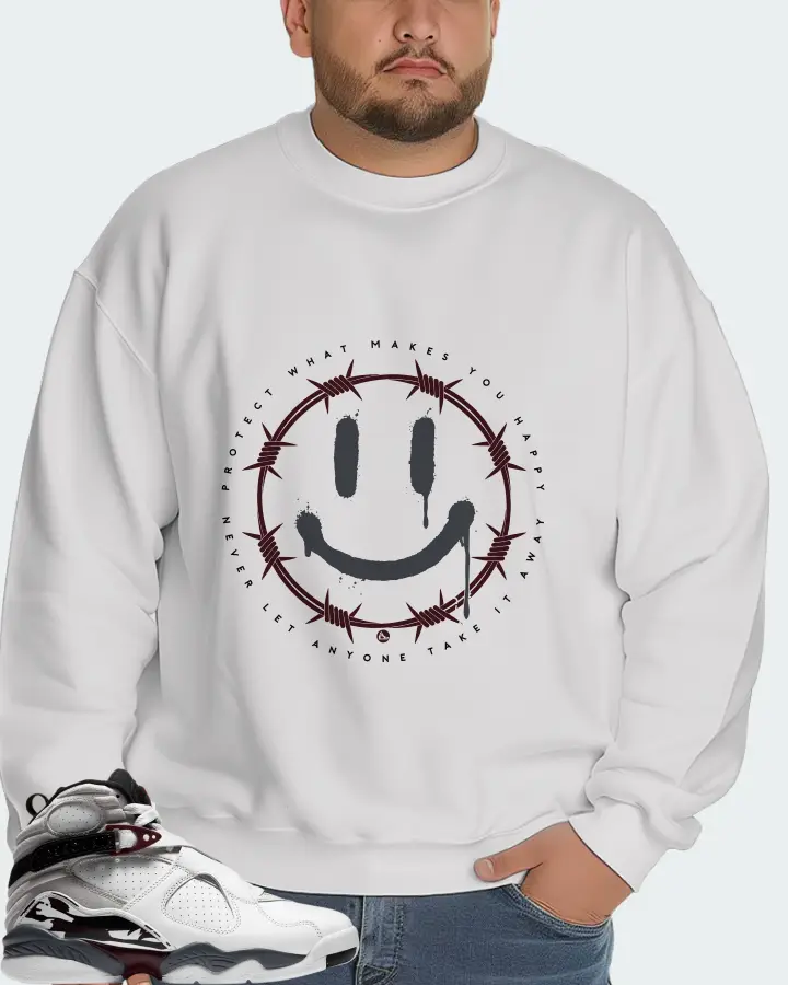 Jordan 8 Retro Sneaker Matching White Sweatshirt (PROTECT) - View 6