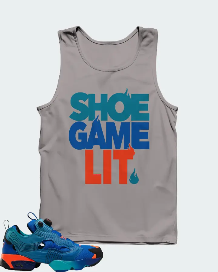 Reebok Instapump Fury Sneaker Matching Grey Tank Top - Shoe Game Lit Classic