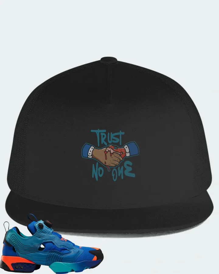 Reebok Instapump Fury Sneaker Matching Black Hat - Trust No One