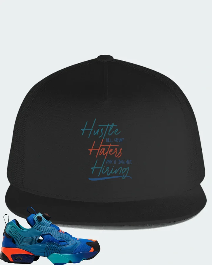 Reebok Instapump Fury Sneaker Matching Black Hat - HUSTLE TILL YOUR HATERS ASK