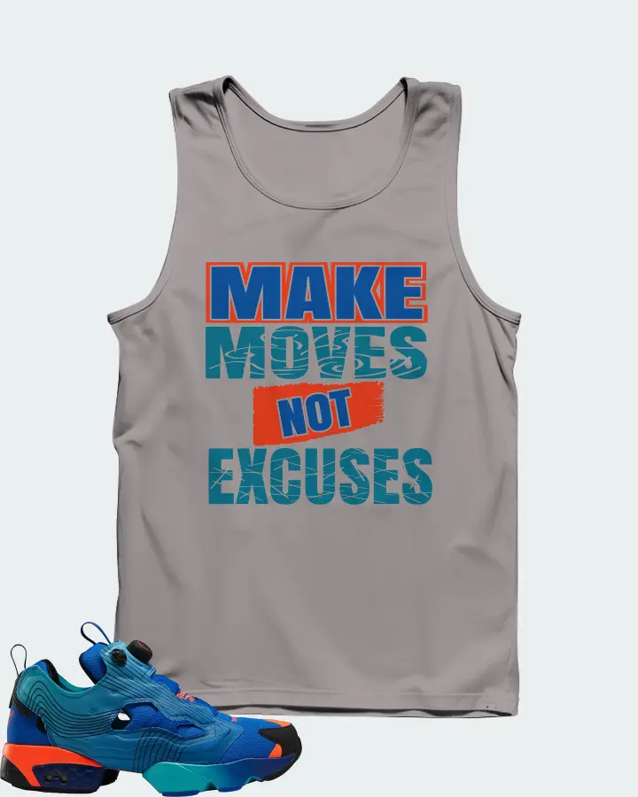 Reebok Instapump Fury Sneaker Matching Grey Tank Top - Make Moves Not Excuses