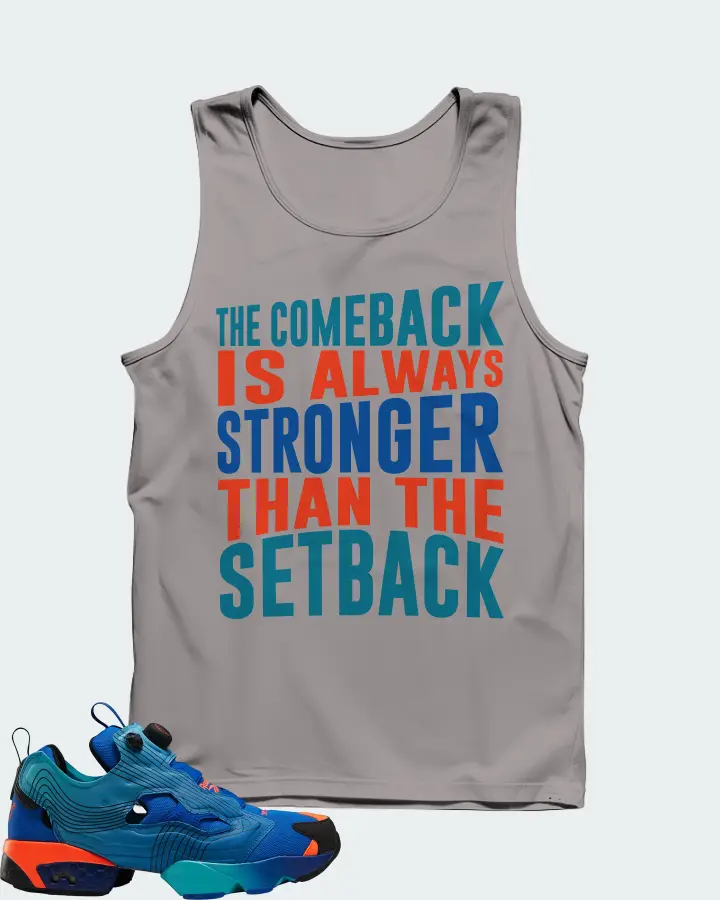 Reebok Instapump Fury Sneaker Matching Grey Tank Top - The Comeback