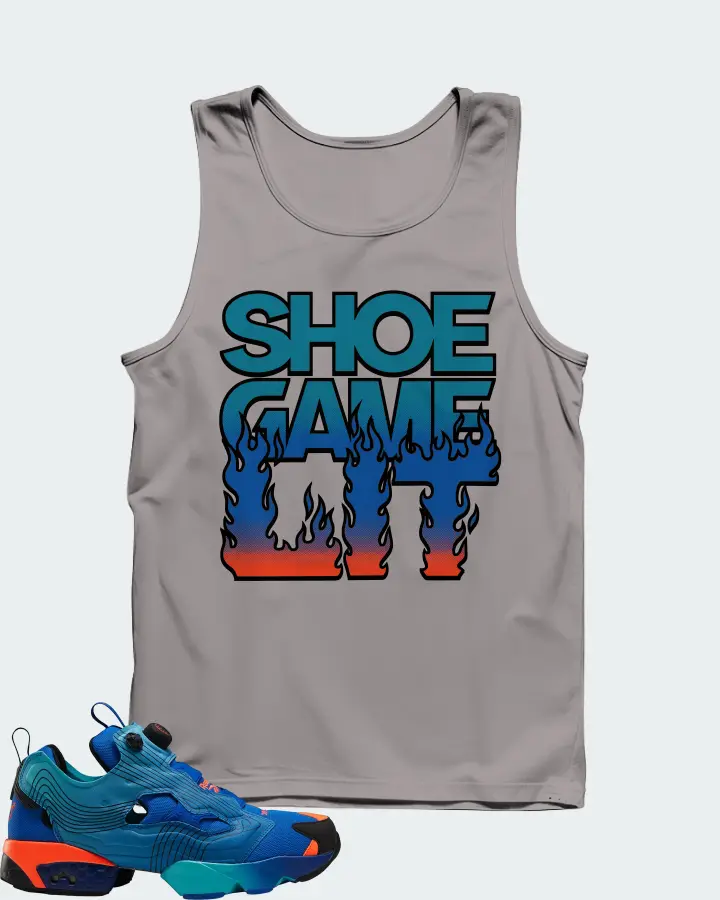 Reebok Instapump Fury Sneaker Matching Grey Tank Top - Shoe Game Lit Refreshed