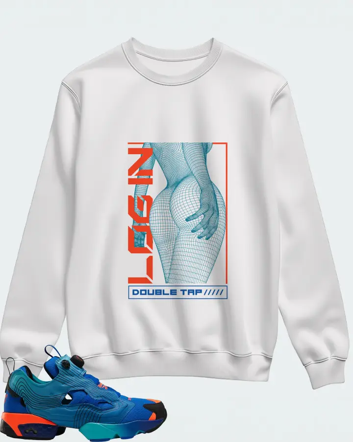 Reebok Instapump Fury Sneaker Matching White Sweatshirt (LOGIN) - View 1