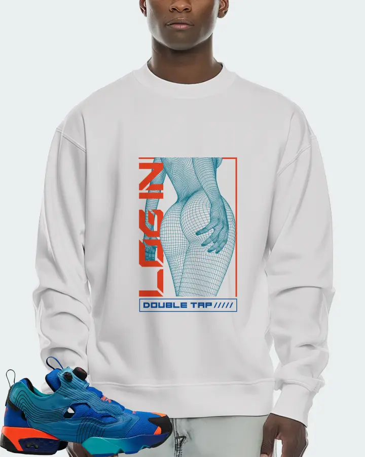 Reebok Instapump Fury Sneaker Matching White Sweatshirt (LOGIN) - View 2