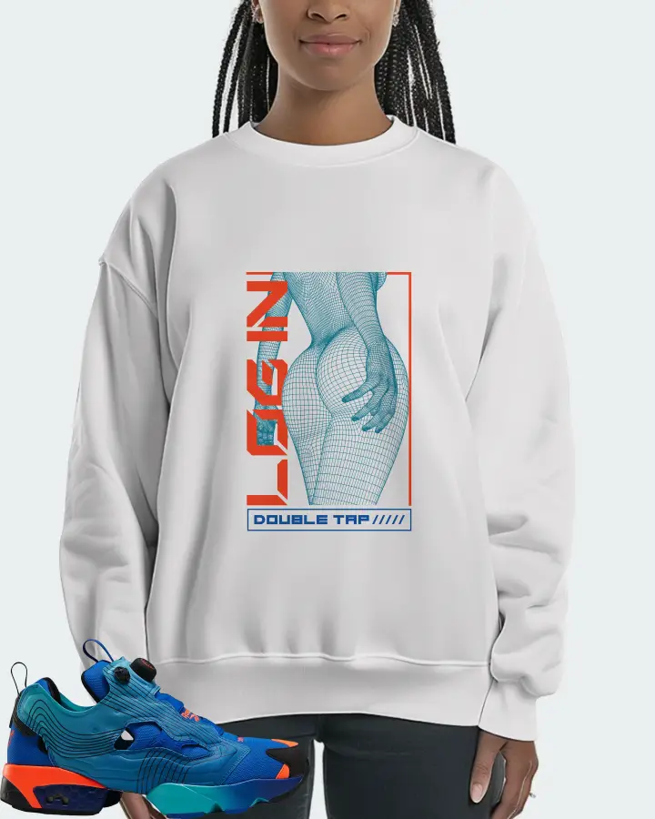 Reebok Instapump Fury Sneaker Matching White Sweatshirt (LOGIN) - View 3