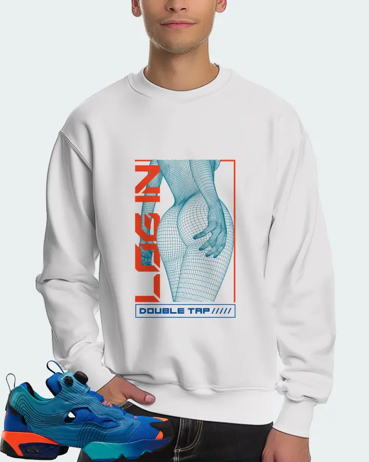 Reebok Instapump Fury Sneaker Matching White Sweatshirt (LOGIN) - View 4