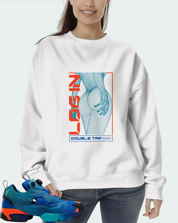 Reebok Instapump Fury Sneaker Matching White Sweatshirt (LOGIN) - View 5