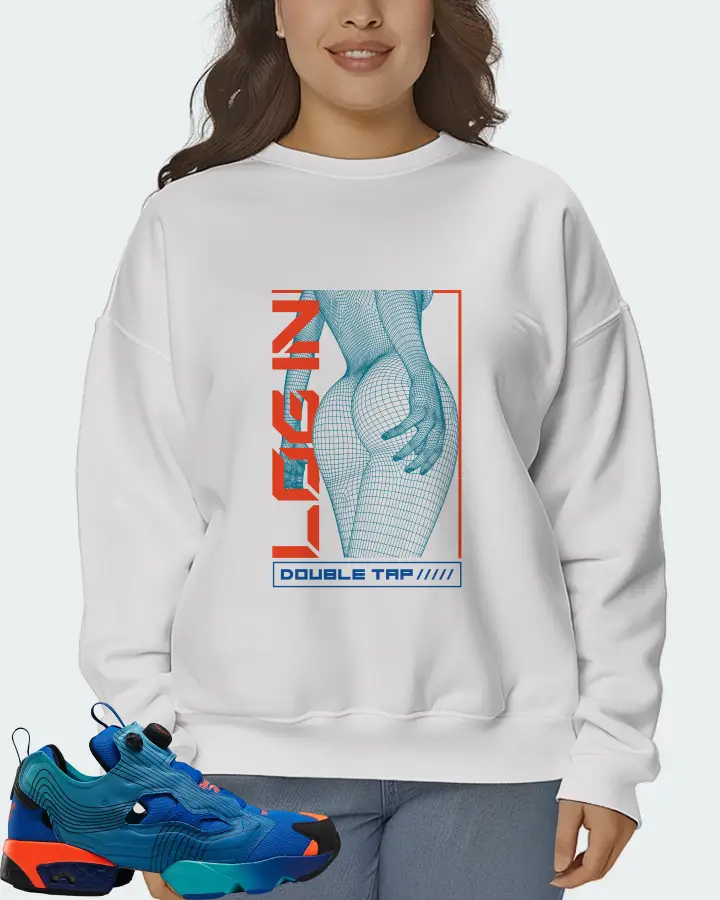 Reebok Instapump Fury Sneaker Matching White Sweatshirt (LOGIN) - View 7