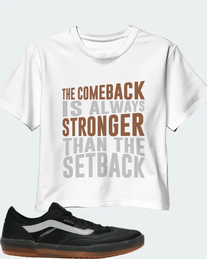 Vans AVE Pro Sneaker Matching White Crop Top - The Comeback