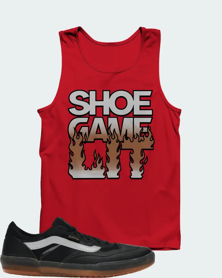 Vans AVE Pro Sneaker Matching Red Tank Top - Shoe Game Lit Refreshed