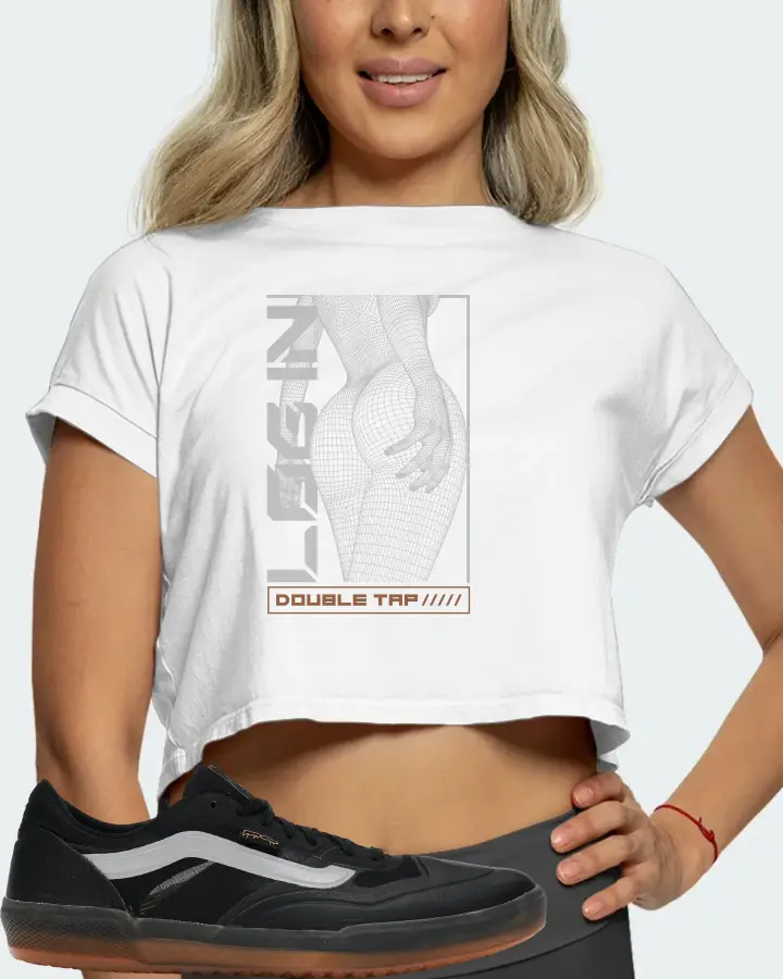 Vans AVE Pro Sneaker Matching White Crop Top (LOGIN) - View 5