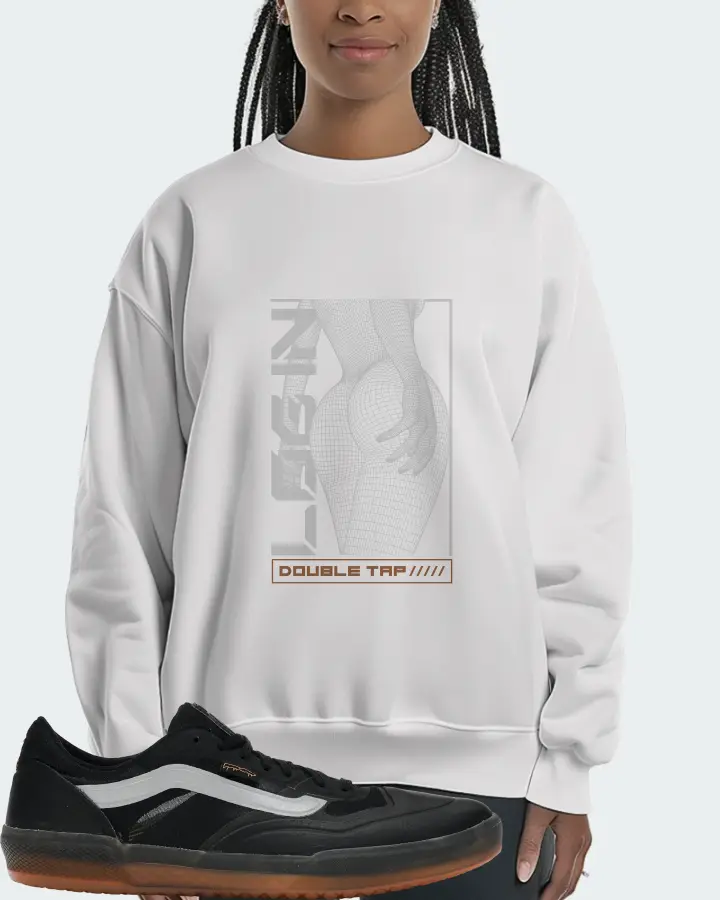 Vans AVE Pro Sneaker Matching White Sweatshirt (LOGIN) - View 3
