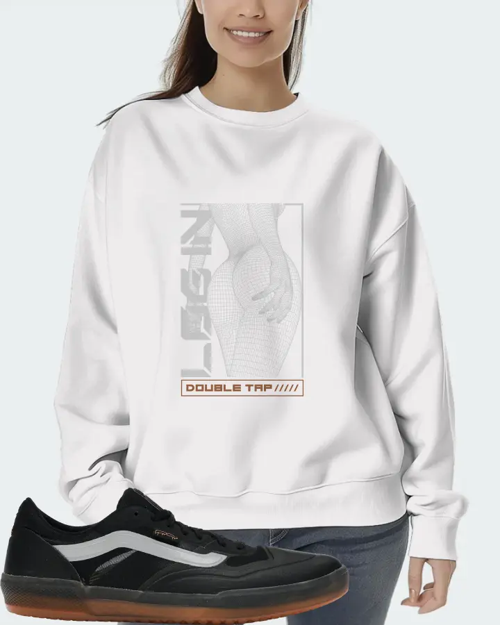 Vans AVE Pro Sneaker Matching White Sweatshirt (LOGIN) - View 5