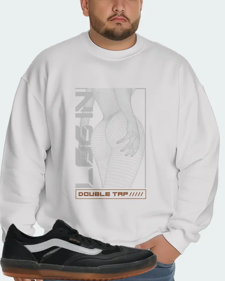 Vans AVE Pro Sneaker Matching White Sweatshirt (LOGIN) - View 6