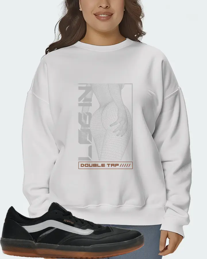 Vans AVE Pro Sneaker Matching White Sweatshirt (LOGIN) - View 7