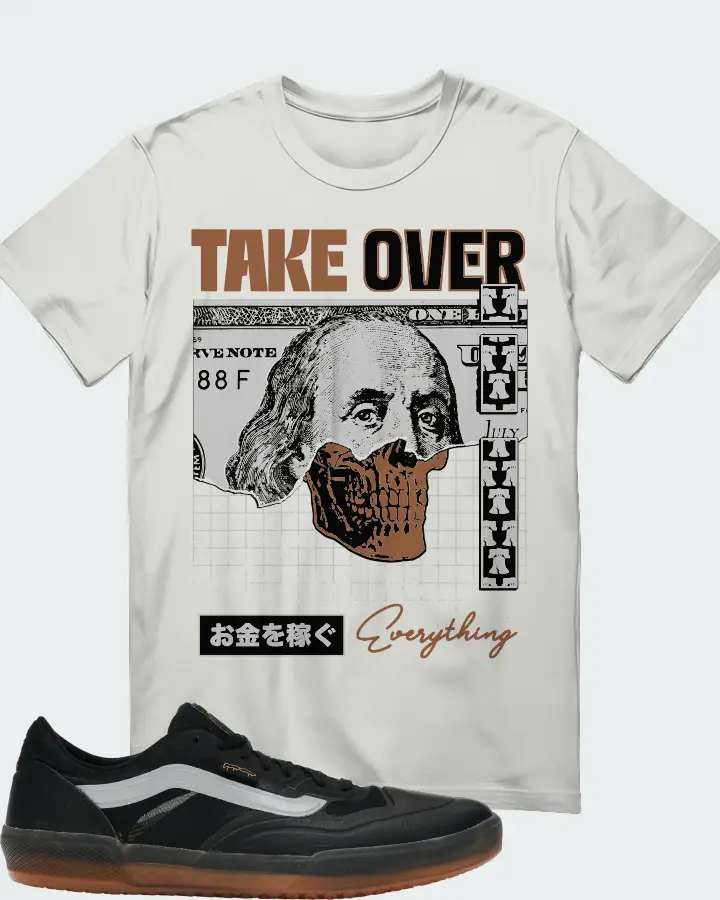 Vans AVE Pro Sneaker Matching Silver T-Shirt - Take Over