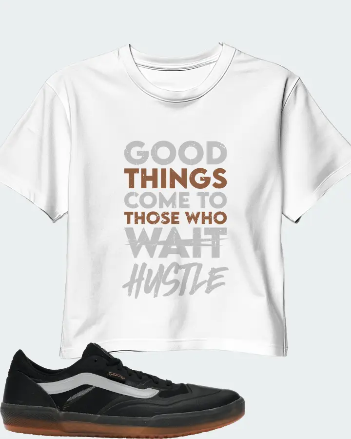 Vans AVE Pro Sneaker Matching White Crop Top - Good Things Come