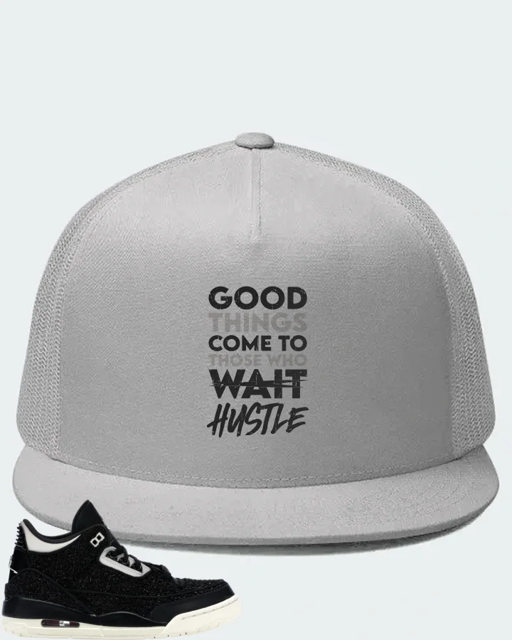 Jordan 3 Retro Sneaker Matching White Hat - Good Things Come