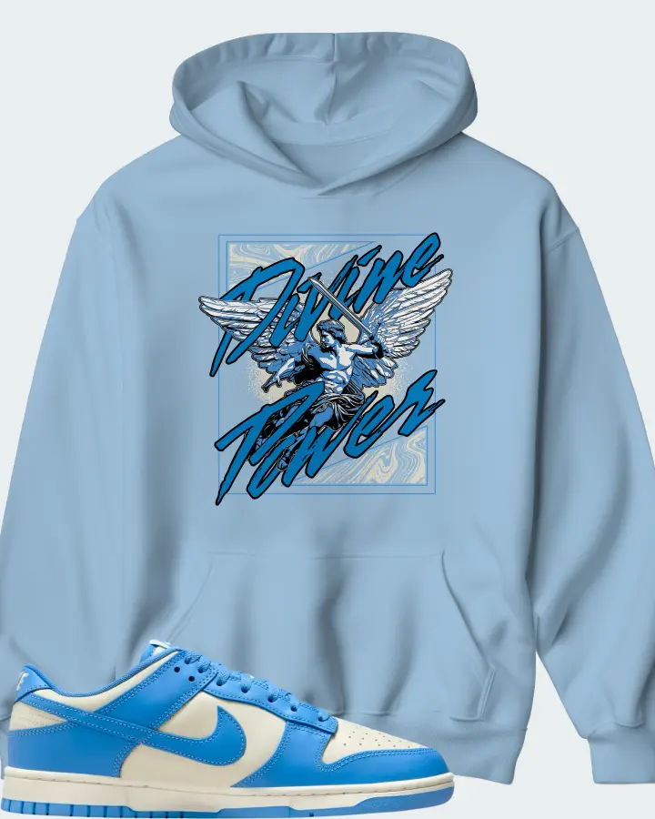 Nike Dunk Low Coconut Milk University Blue Matching Hoodie