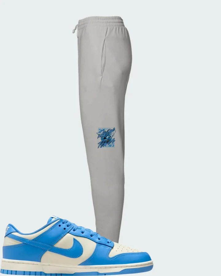 Nike Dunk Low Coconut Milk University Blue Matching Joggers