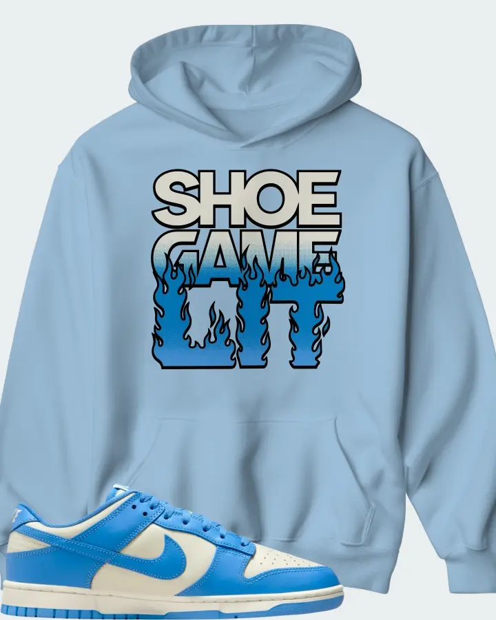 Nike Dunk Low Coconut Milk University Blue Matching Hoodie