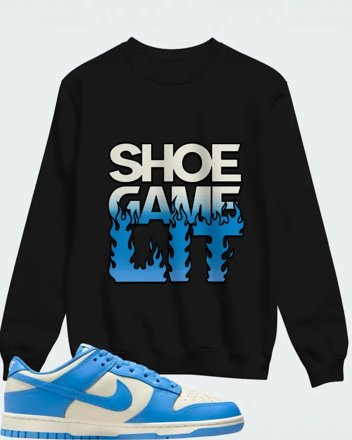 Nike Dunk Low Coconut Milk University Blue Matching Sweatshirt