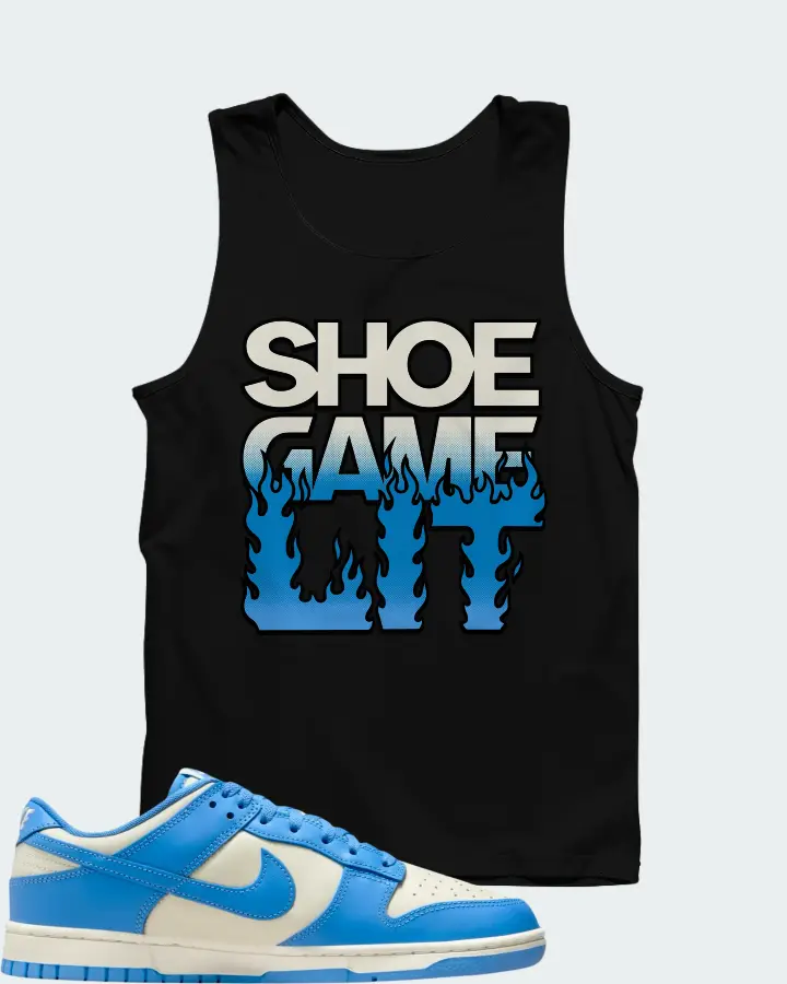 Nike Dunk Low Coconut Milk University Blue Matching Tank Top