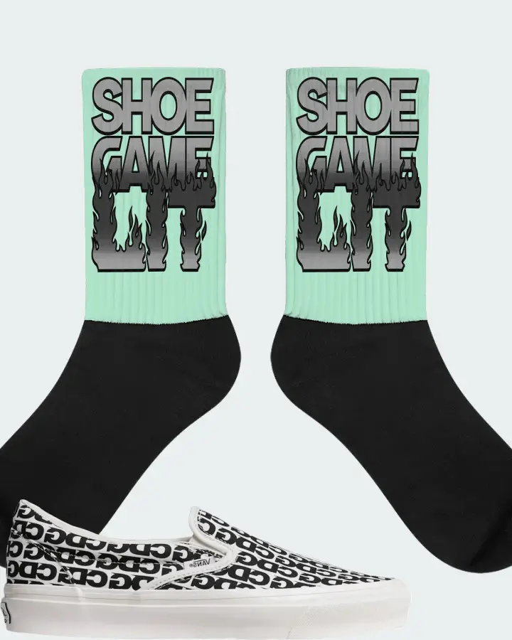 Vans Vault Slip-On LX Sneaker Matching Mint Socks - Shoe Game Lit Refreshed