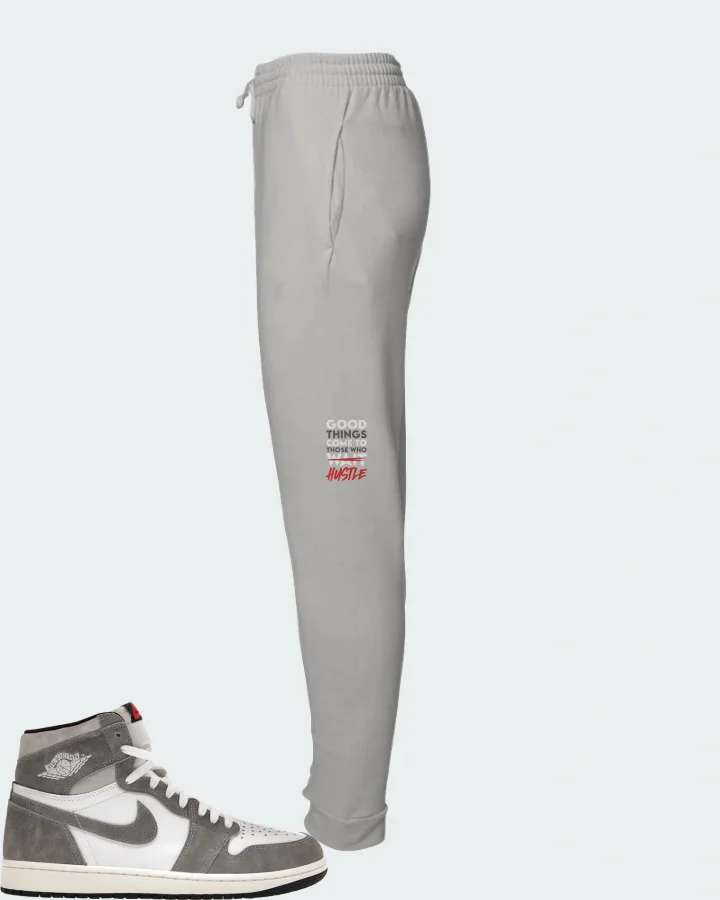 Jordan 1 Retro High OG Sneaker Matching Grey Joggers - Good Things Come
